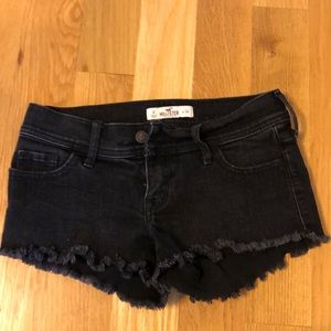 SUMMER FLASH SALE - Black denim Hollister shorts